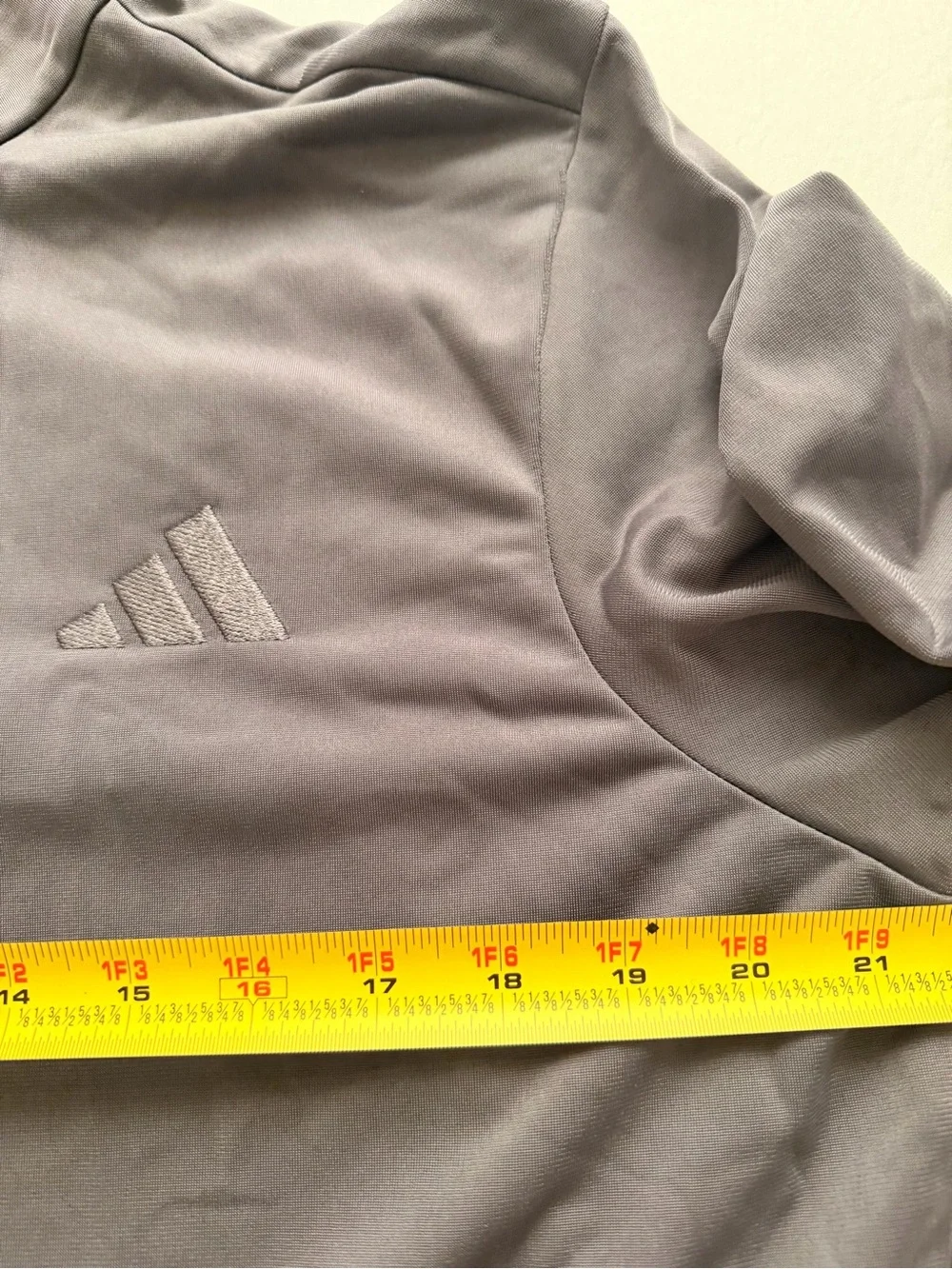 Adidas Mens Medium Gray Full Zip Track Jacket Performance Athletic Brand New
